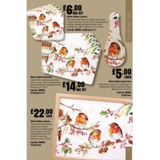 900948 Winter Robins Lap Tray