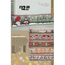 900959 Festive Fun Draught Excluders Gnome for Christmas