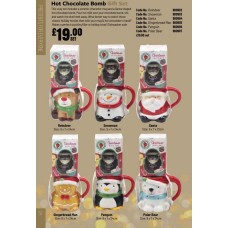 900985 Hot Chocolate Bomb Gift Set Gingerbread Man 