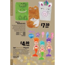 901001 Furry Animal Notebooks Dinosaur