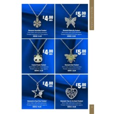 901038 Diamante Snowflake Pendant 