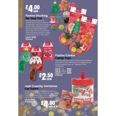 901088 Festive Crinkle Catnip Toys Present