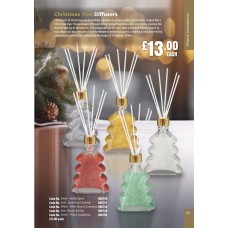 900746 Christmas Tree Diffusers Silver - Vanilla Spice