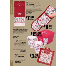 900759 Christmas Joy 3pk Tea Towels