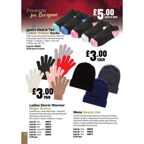 900878 Ladies Storm Warmer Magic Gloves Black