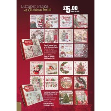 900620 Bumper 40pk Christmas Cards Family